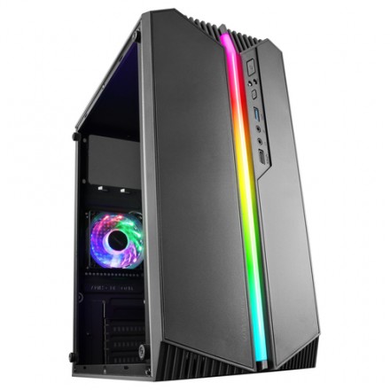 Mars Gaming Mc-s1 Caja Pc Micro-atx Argb Usb 3.0 Con Ventana Negro