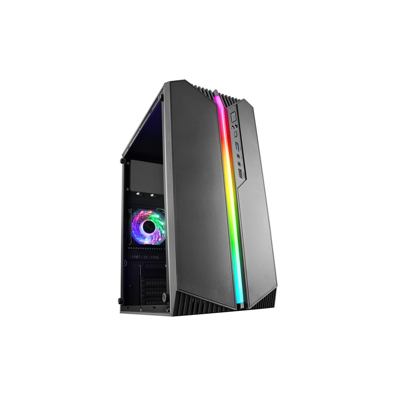 Mars Gaming Mc-s1 Caja Pc Micro-atx Argb Usb 3.0 Con Ventana Negro