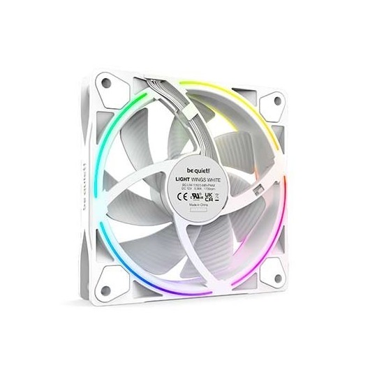 VENTILADOR 120X120 BE QUIET LIGHT WINGS WHITE