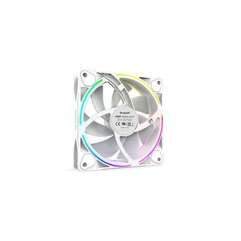 VENTILADOR 120X120 BE QUIET LIGHT WINGS WHITE