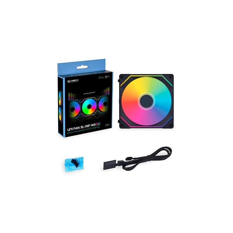 VENTILADOR 140X140 LIAN LI UNI FAN SL 140 INFINITY BLACK