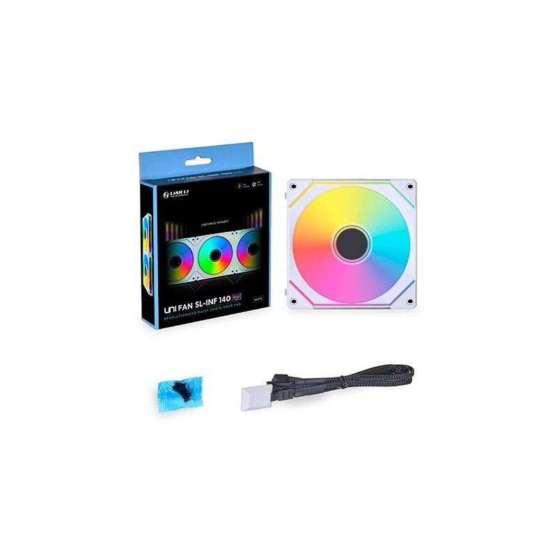VENTILADOR 140X140 LIAN LI UNI FAN SL 140 INFINITY WHITE