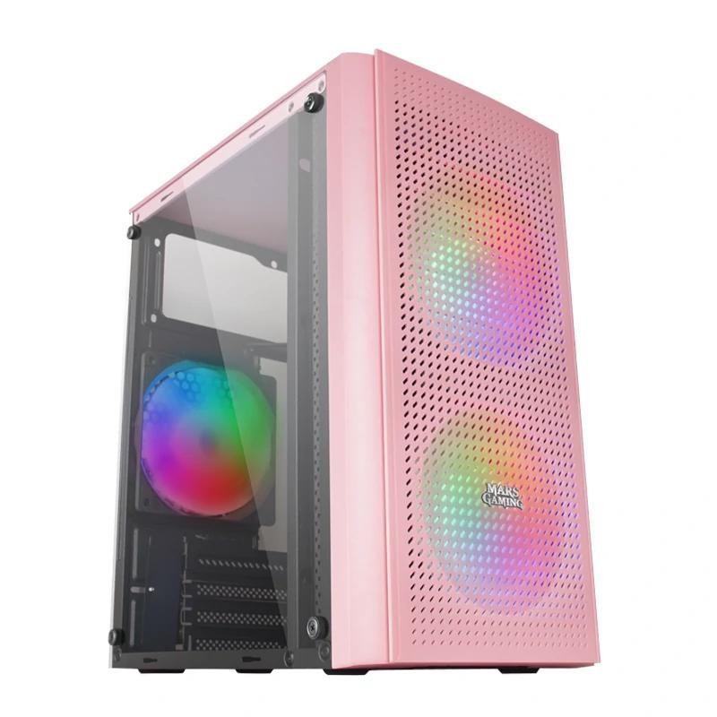Mars gaming caja micro-atx mc300p pink