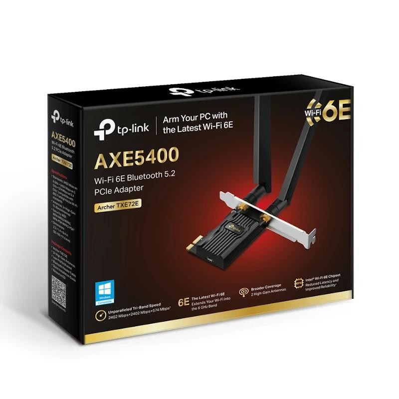Tp-link archer txe72e adapter pcie wifi6e axe5400