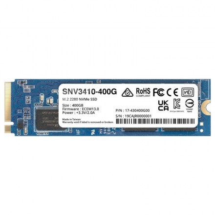 Synology snv3410-400g ssd nvme pcie 3.0 m.2 2280