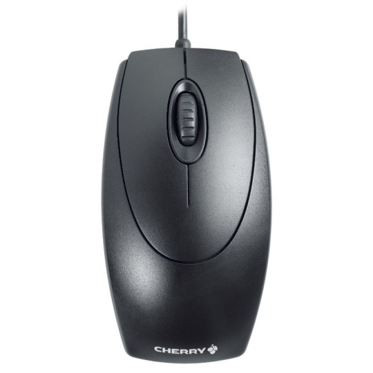 Cherry ratón óptico negro ps/2-usb