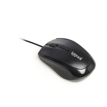 Iggual ratón óptico com-basic-800dpi negro