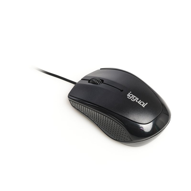 Iggual ratón óptico com-basic-800dpi negro