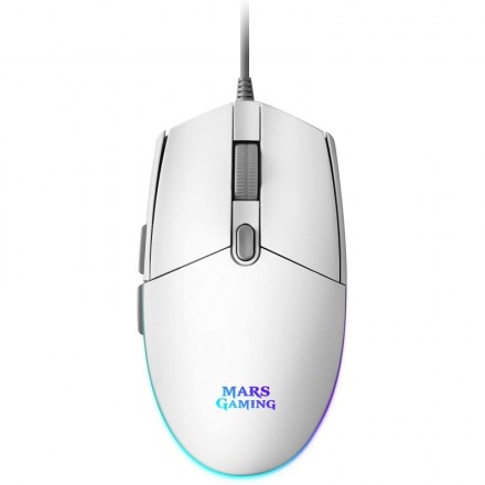 Mars gaming ratón mmg 3200dpi rgb flow blanco