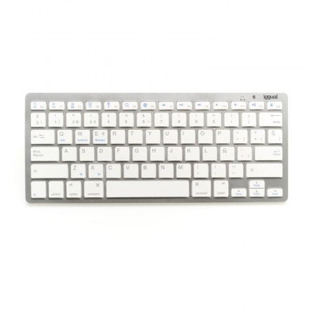 Iggual teclado bluetooth slim tkl-bt plata