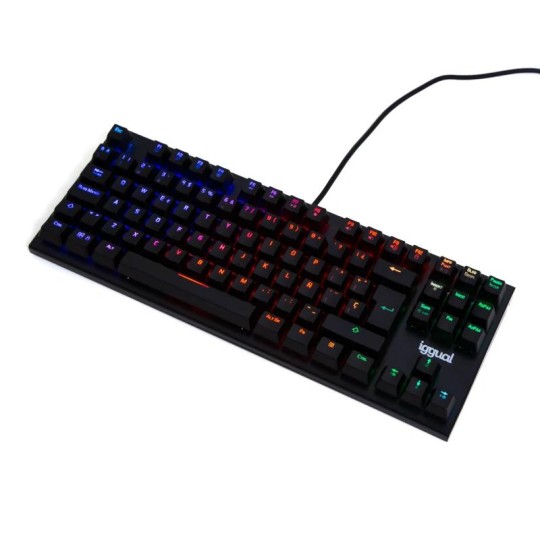 Iggual teclado gaming tkl mecánico onyx rgb negro