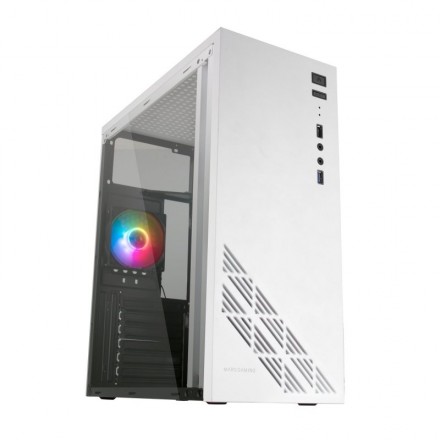 Mars gaming caja mc100w 1x frgb fan usb 3.0 white