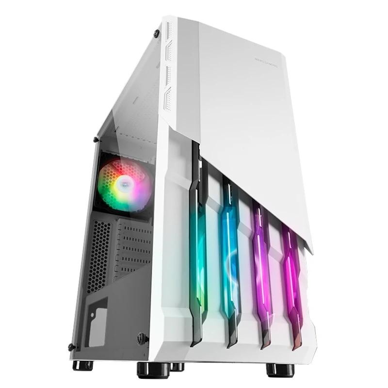 Mars gaming caja mc-x2 atx metal front white