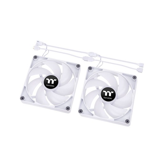VENTILADOR 140X140 THERMALTAKE CT140 ARGB WHITE PACK 2UD