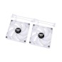 VENTILADOR 140X140 THERMALTAKE CT140 ARGB WHITE PACK 2UD