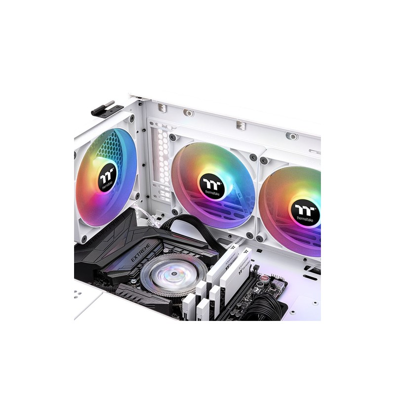 VENTILADOR 140X140 THERMALTAKE CT140 ARGB WHITE PACK 2UD