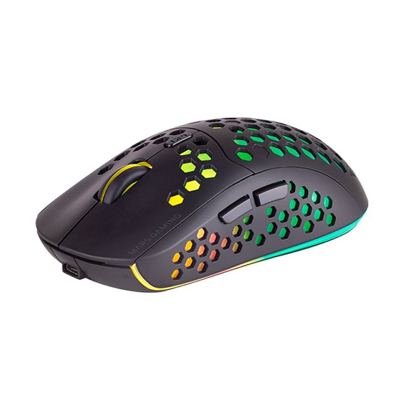 Mars gaming raton inalámbrico mmw3  79g  black