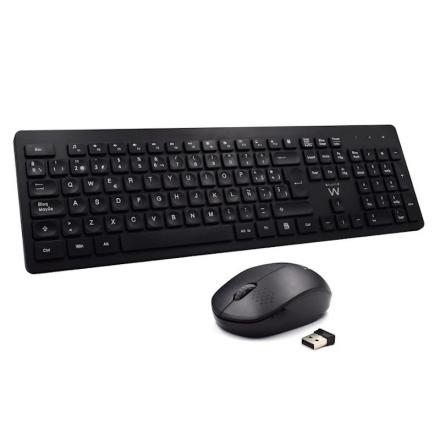 Ewent teclado+ratón inalámbrico ew3256 negro
