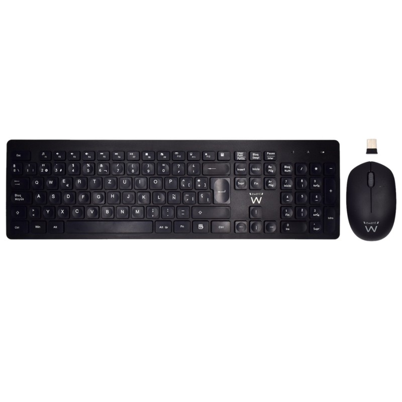 Ewent teclado+ratón inalámbrico ew3256 negro