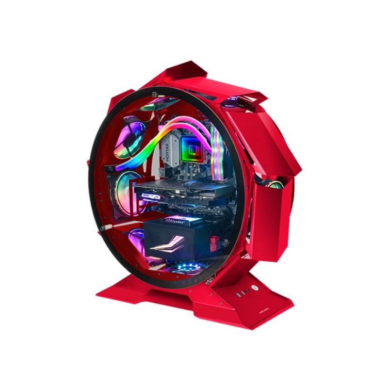 Caja Microatx Mcorb Premium Rgb Rojo Mars Gaming