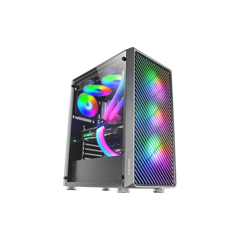 Caja Semitorre Atx Mc-f Argb Negro Mars Gaming
