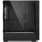 Caja sharkoon lit 100 atx 2xusb3.0 rgb sin fuente negro