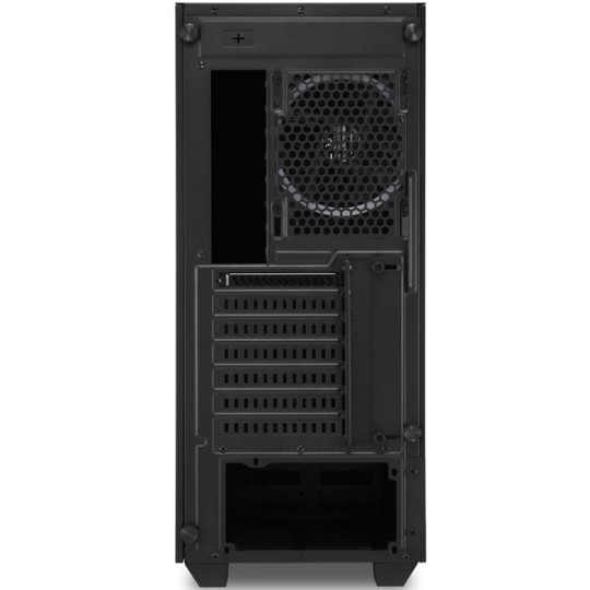Caja sharkoon lit 100 atx 2xusb3.0 rgb sin fuente negro