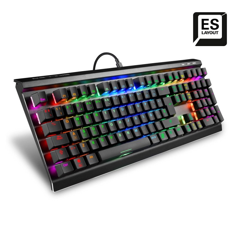 Teclado gaming sharkoon sgk60 mecanico rgb brown switch