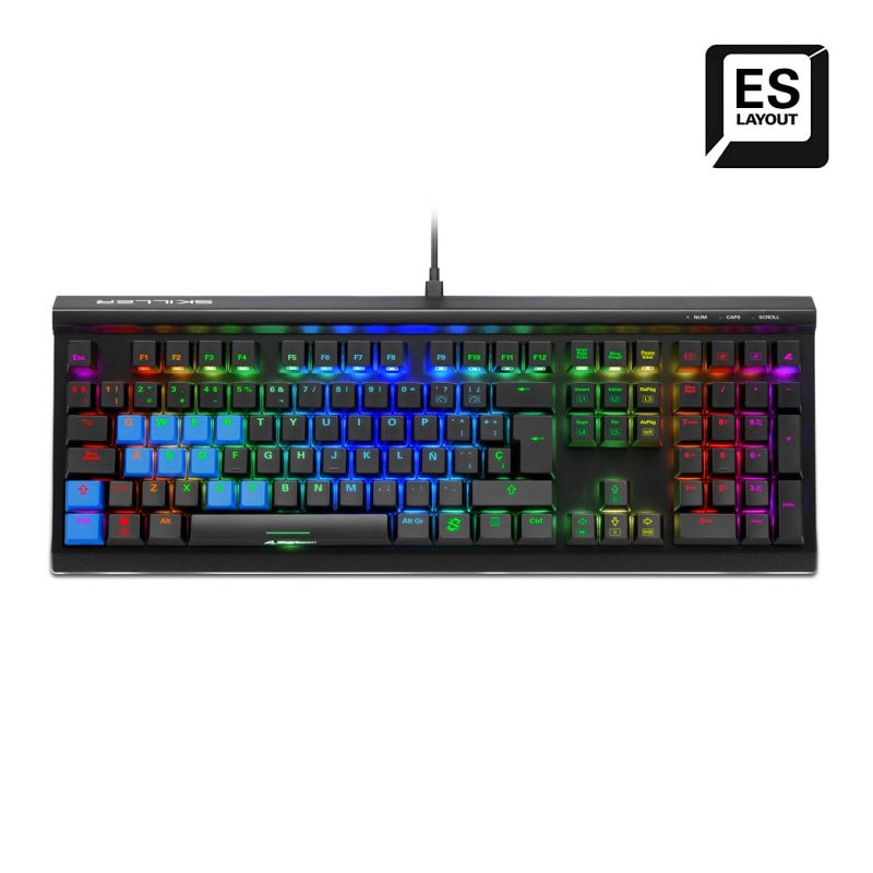 Teclado gaming sharkoon sgk60 mecanico rgb brown switch
