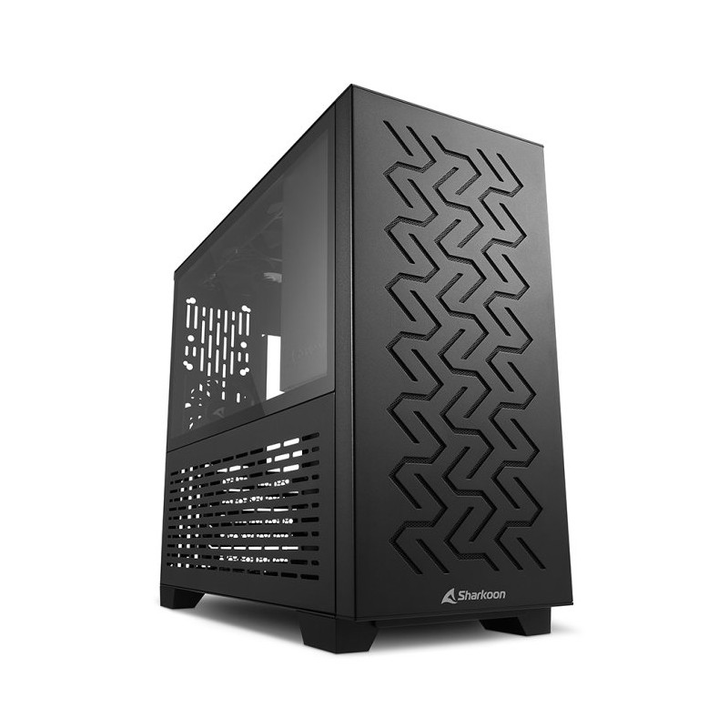 Caja ordenador gaming sharkoon ms - z1000 matx 2 x usb3.0 sin fuente negro