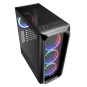 Caja ordenador gaming sharkoon tk5m atx 2 x usb 3.2 1 x usb tipo c 4 x 120mm rgb negro