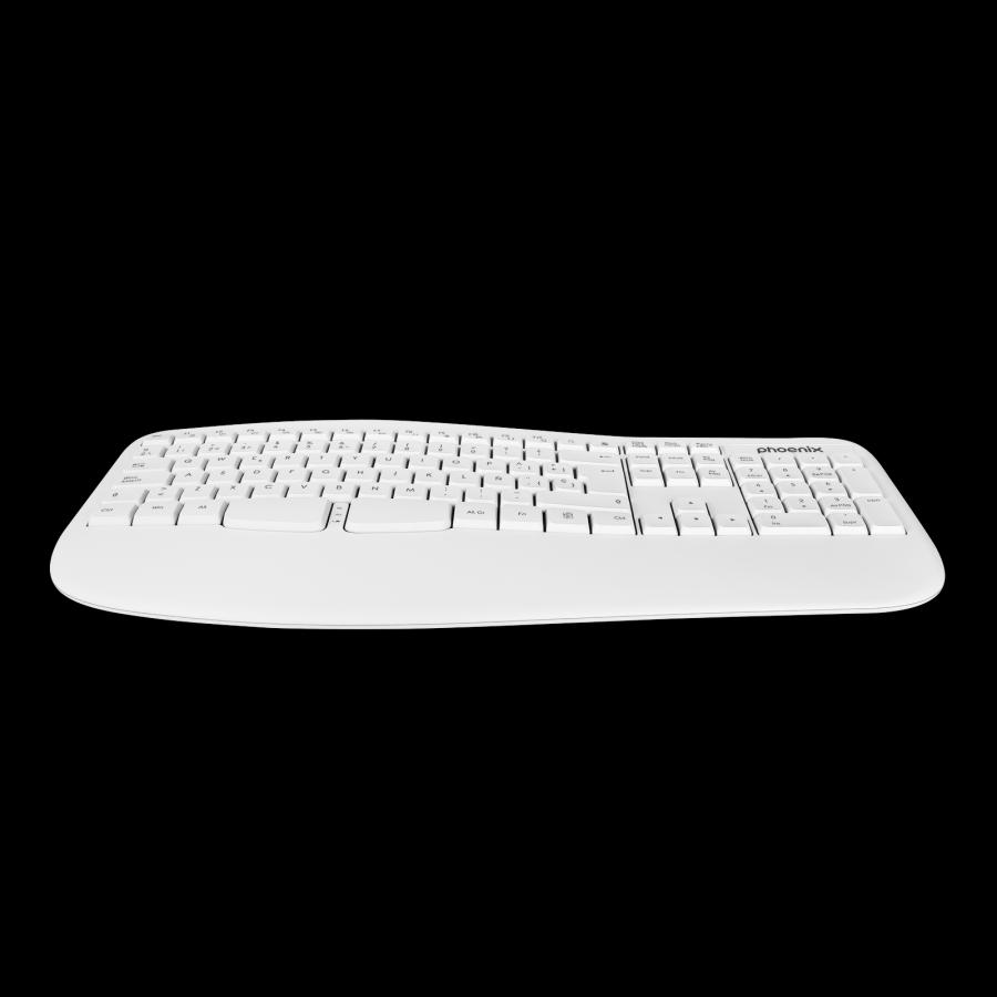 Phoenix k201 teclado ergonómico inalámbrico 2.4ghz - PC Montajes