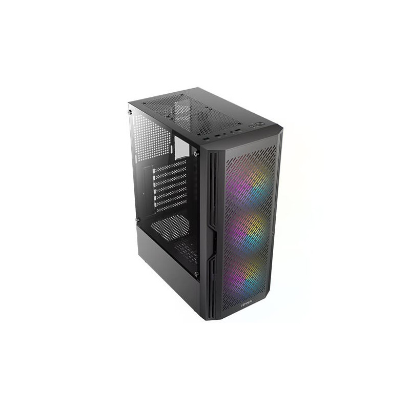 Caja ordenador gaming antec ax20 matx 1 x usb 3.2 2 x usb 2.0 3 x 120mm negro