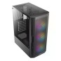 Caja ordenador gaming antec ax20 matx 1 x usb 3.2 2 x usb 2.0 3 x 120mm negro