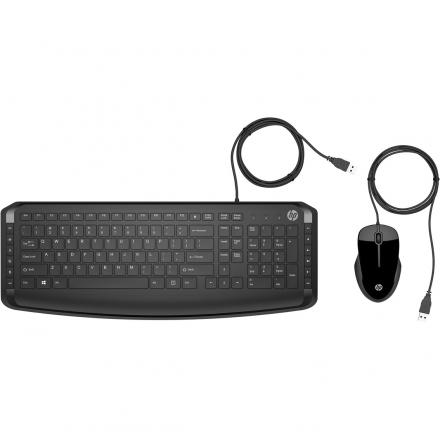 Kit teclado + mouse raton hp pavilion 200 9df28aa usb 2.0 -  teclado ingles