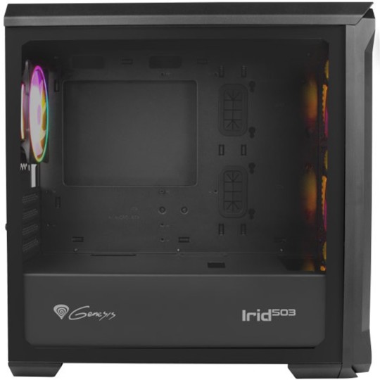 Caja gaming genesis irid 503 argb matx 1xusb 3.0 2xusb 2.0 s - f cristal templado