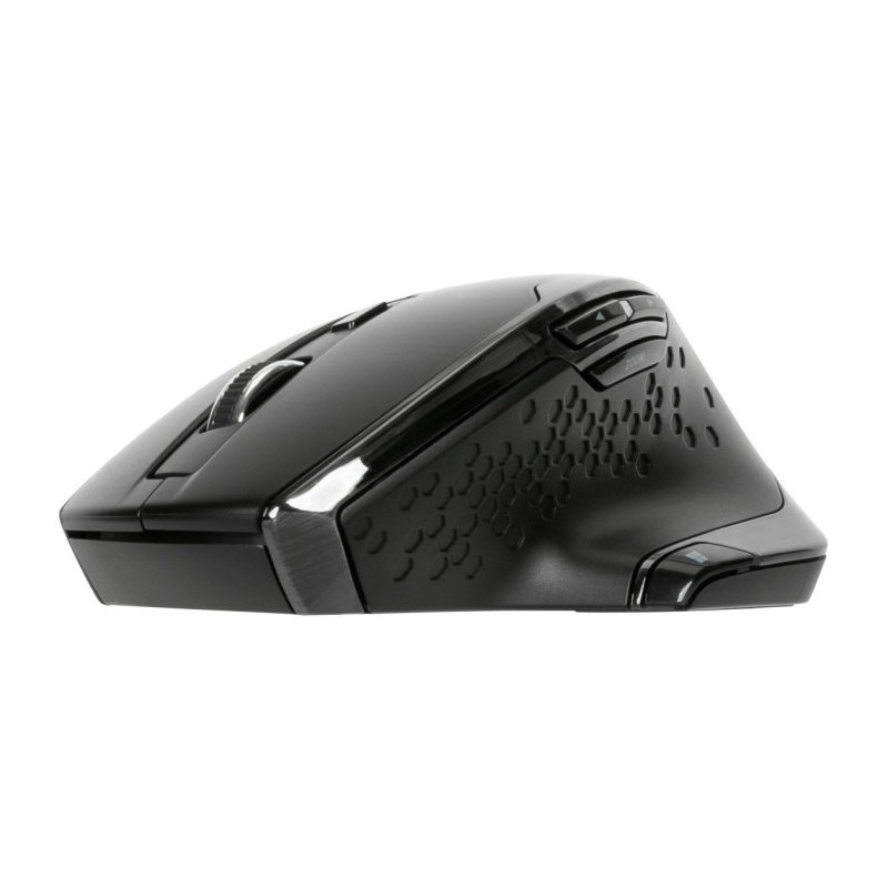 Mouse raton ergonomico targus bluetrace wireless inalambrico antimicrobiano negro