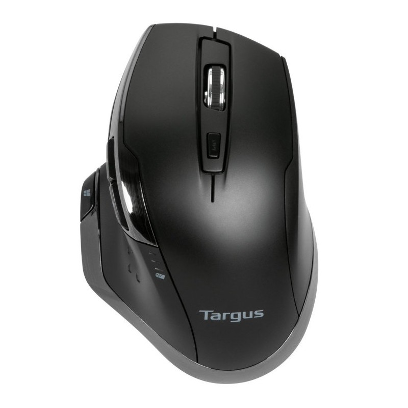 Mouse raton ergonomico targus bluetrace wireless inalambrico antimicrobiano negro
