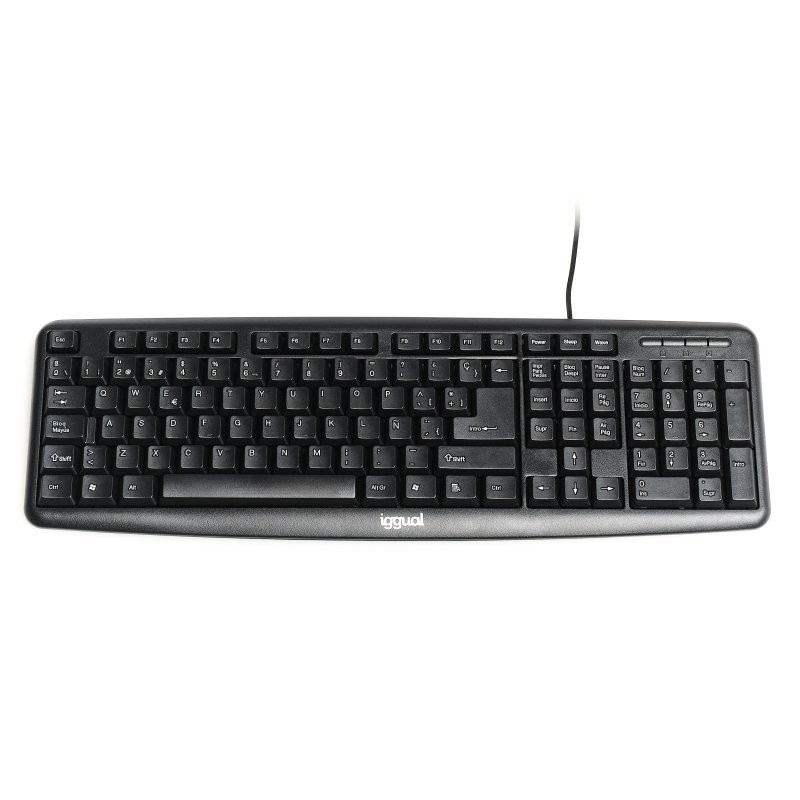 Iggual teclado estándar ck-basic-105t negro