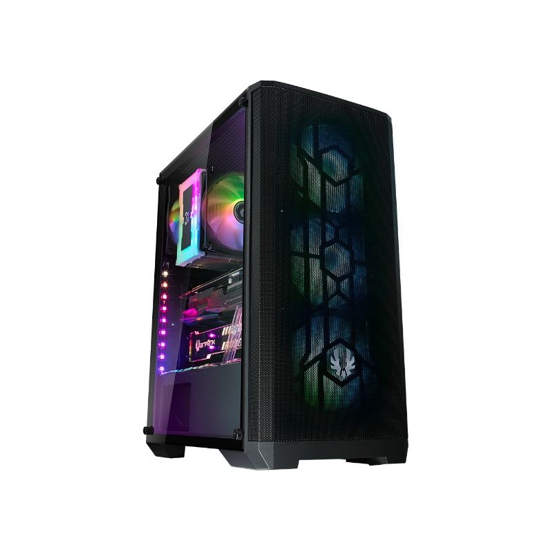 Caja Semitorre Atx Nova Mesh Se Tg 4a-rgb Negro Bitfenix