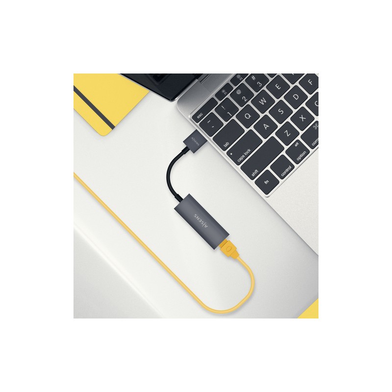 CABLE USB 3.0 A ETHERNET GIGABIT AISENS GRIS
