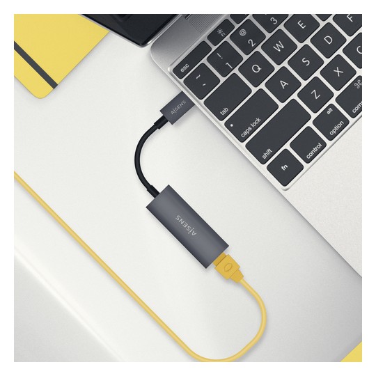 CABLE USB-C A ETHERNET GIGABIT AISENS GRIS