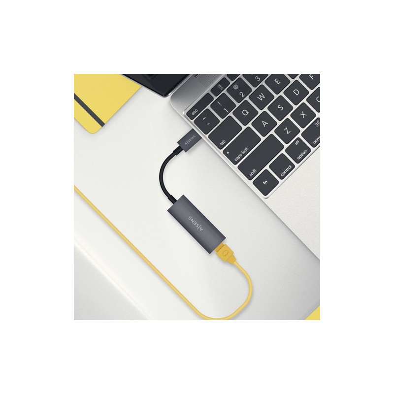 CABLE USB-C A ETHERNET GIGABIT AISENS GRIS