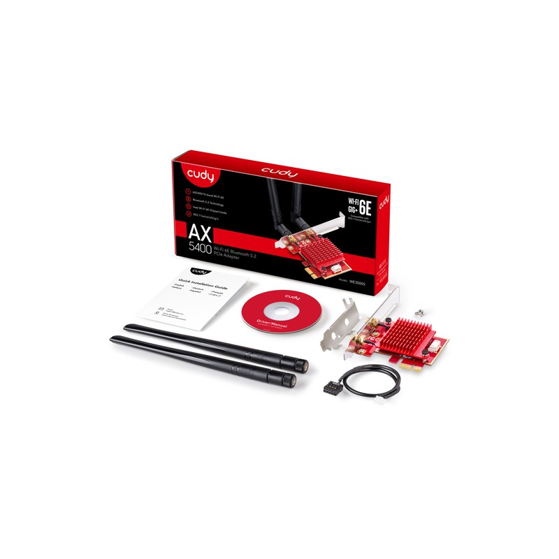 WIRELESS LAN PCI-E CUDY AX5400 WIFI 6E