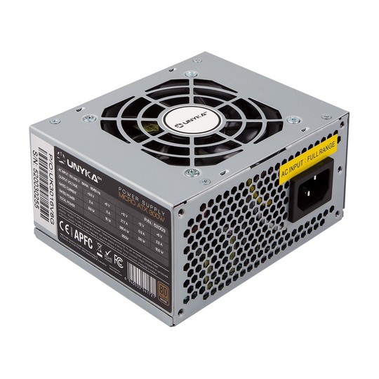 FUENTE SFX 300W UNYKACH 80+ BRONZE ROHS / 85 Plus Bronce /