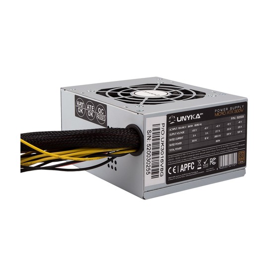 FUENTE SFX 300W UNYKACH 80+ BRONZE ROHS / 85 Plus Bronce /