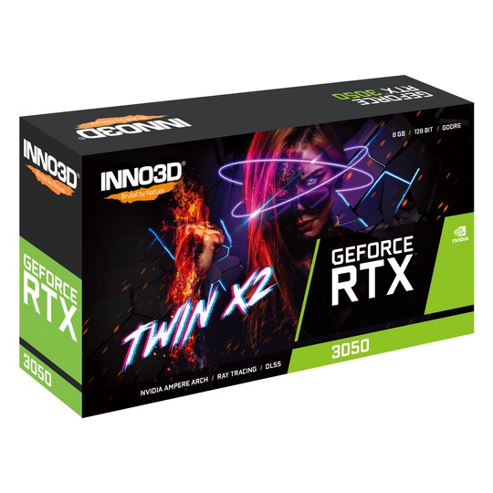 TARJETA GRÁFICA INNO3D RTX 3050 TWIN X2 V2 8GB