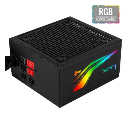 Aerocool fuente lux rgb 550w psu 80+ bronze rgb