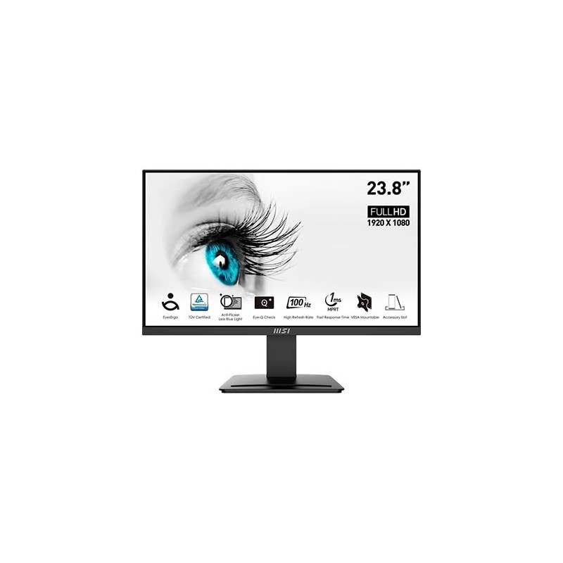 MONITOR LED 23.8  MSI PRO MP2412 NEGRO