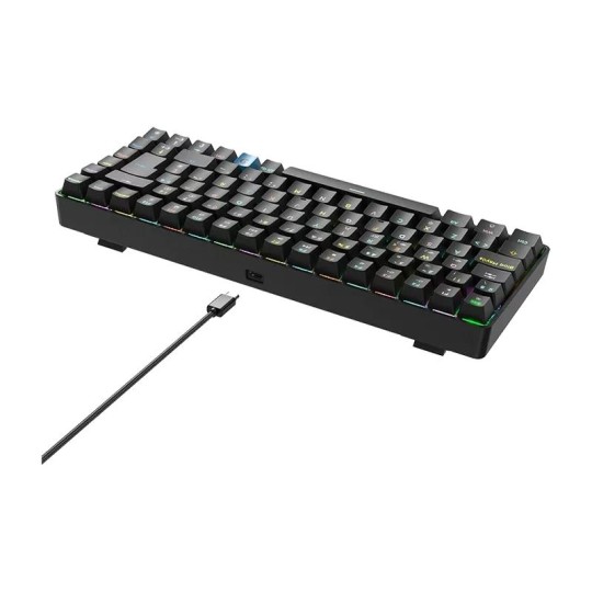 Hiditec teclado gaming gm1k  switches brown
